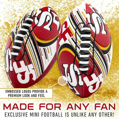 Miniatura 2 de Franklin Sports NFL Team Mini Balones de Fútbol Americano - Juvenil 8.5" Balón de Fútbol Americano con Licencia Oficial de la NFL + Conjunto