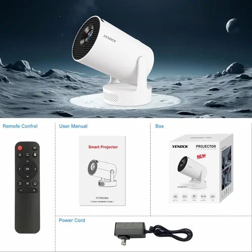 Miniatura 9 de Mini proyector portátil con aplicación TranScreen, proyector de película inteligente para TV Stick, teléfono inteligente, iPhone y USB, soporte 4K