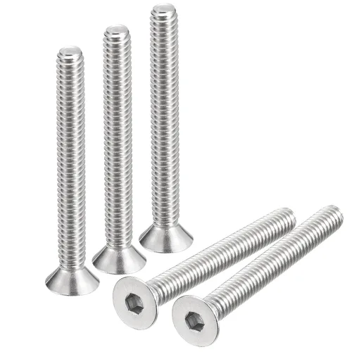 Miniatura 21 de uxcell 5/16-18x1-1/2 Tornillos de cabeza avellanada plana, 5 tornillos de cabeza plana de acero inoxidable 304, rosca completa, pernos avellanados