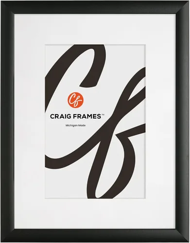Miniatura 29 de Craig Frames 1WB3BK Marco de fotos negro de 5 x 7 pulgadas con montaje para mostrar una foto de 4 x 6 pulgadas