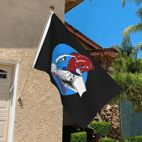 Miniatura 6 de Bandera de la Fuerza Aérea Usaf Red Horse de 3 x 5 pies de doble cara para decoración de interiores con 2 ojales