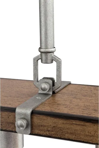Miniatura 5 de Westinghouse 6351700 Oak Lane - Lámpara de araña de interior de cinco luces, madera de granero y acero galvanizado