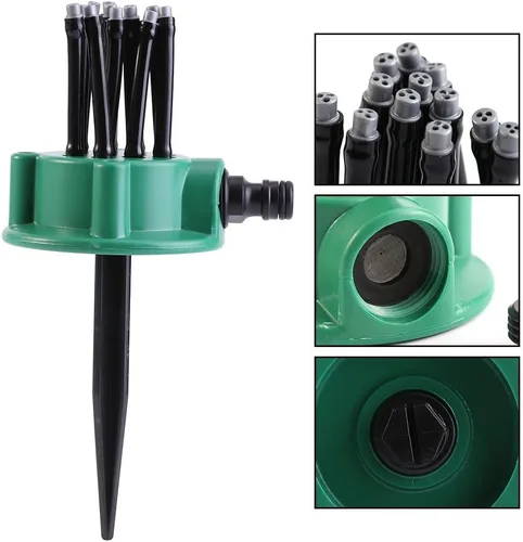 Miniatura 5 de Atyhao Aspersor de césped de 2 piezas, kit de sistema de riego de césped ajustable, sistema de riego de césped multiuso, fácil de usar