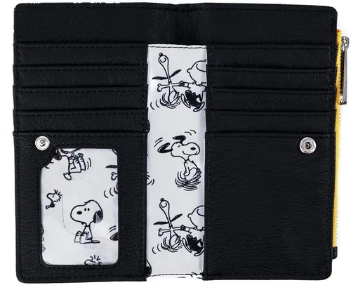 Miniatura 4 de Loungefly Cartera estampada con estampado de Snoopy y Woodstock de Peanuts, Multi, Billetera plegable