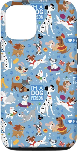 Miniatura 28 de Disney Funda azul para iPhone 17 con texto en inglés "Dogs I'm a Dogperson