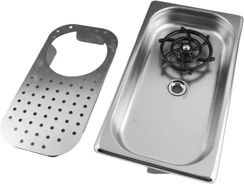 Miniatura 5 de Enjuague de vidrio para barra, arandela de vasos de acero inoxidable, boquilla giratoria de 360 grados, enjuague automático para fregadero con agua