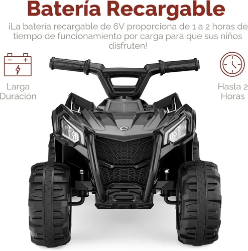 Miniatura 4 de Best Choice Products - Vehículo de juguete para niños de 6V, cuatriciclo de 4 ruedas, ATV con velocidad máxima de 1.8 MPH, neumáticos con dibujo