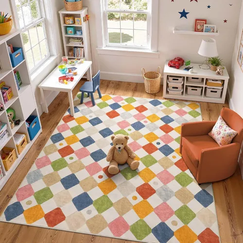 Miniatura 57 de jinchan Alfombra a rayas de 2 x 3 para entrada, alfombra de cocina, tapete pequeño, antideslizante, ligero, de bajo perfil, decoración para entrada