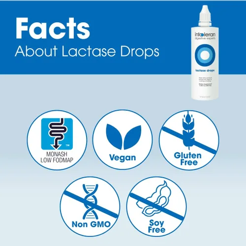 Miniatura 4 de Gotas de enzima digestiva de lactasa - 3.38 onzas líquidas (3.4 fl oz) Enzima lactasa líquida para intolerancia a la lactosa Hace que