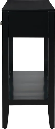 Miniatura 8 de Mesa consola moderna, mesa de sofá con 3 cajones y 1 estante, mesa de entrada para entrada, pasillo, sala de estar, vestíbulo, pasillo