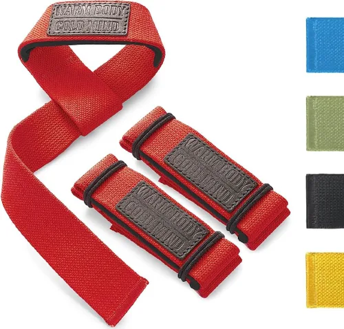 Miniatura 12 de WARM BODY COLD MIND Lasso - Muñequeras de levantamiento para entrenamiento cruzado, clasificadas en 770 libras, vendas de mano para levantamiento