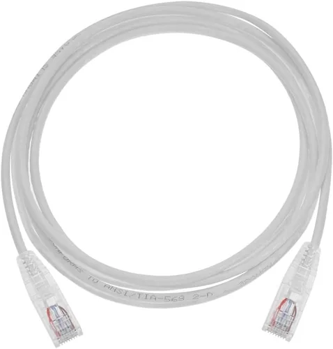Miniatura 4 de Monoprice Cable de conexión Ethernet Cat6 de 7 pies, nivel de componente, blanco, UTP 28AWG 550 MHz, cable de cobre puro desnudo, sin enganches