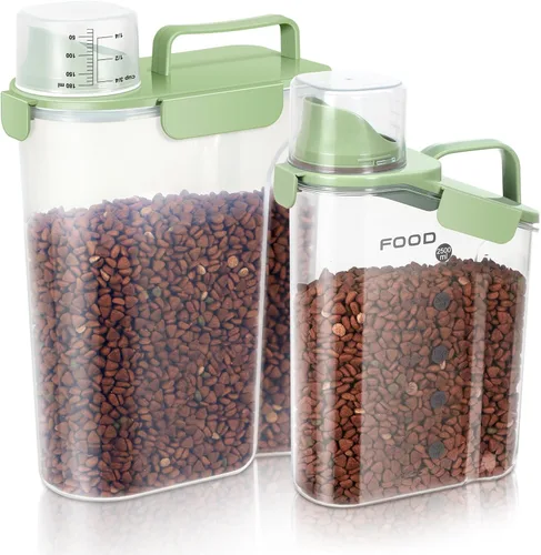 Miniatura 33 de LEAWALK Recipiente de almacenamiento de alimentos para perros, boquilla grande mejorada sin BPA, contenedores de plástico de almacenamiento