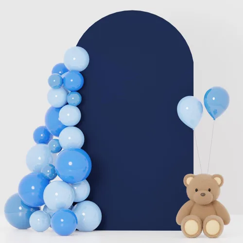 Miniatura 19 de FOTSHARER Cubierta para arco de boda, cubierta de arco de globo beige de 2.6 x 6 pies, cubiertas de fondo de arco de arco de elastano boho Chiara