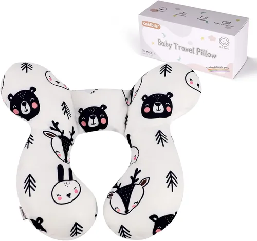 Kakiblin - Almohada de cuello para bebé, almohada de apoyo para bebé mejorada, almohada para la cabeza del bebé, almohada de apoyo para el cuello