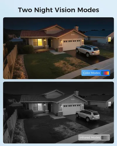Miniatura 7 de 【4K HD + vista de 360°】 Sistema de cámara de seguridad Hiseeu 4K PoE, 6 cámaras de seguridad con cable PTZ de 8MP para exteriores e interiores