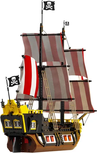 Miniatura 4 de LEGO Ideas Pirates of Barracuda Bay 21322 Kit de construcción, modelo de naufragio pirata con figuras de acción pirata para jugar y exhibir, hace un