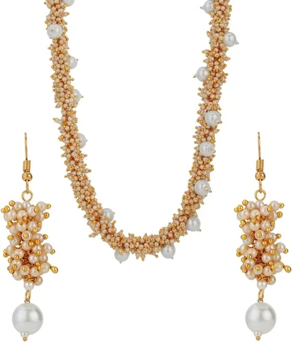 Miniatura 9 de Efulgenz Rakhi Gifts for Sister Indian Bollywood Faux Pearl Beads Bridal Choker Necklace Earrings Bracelet Bangles Ring Jewelry Set Raksha Bandhan