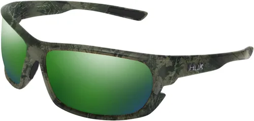 Miniatura 21 de HUK Gafas de sol, lentes polarizadas con marcos de rendimiento, gafas de sol para pesca, deportes y exteriores Espejo verde (clinch) / Subphantis
