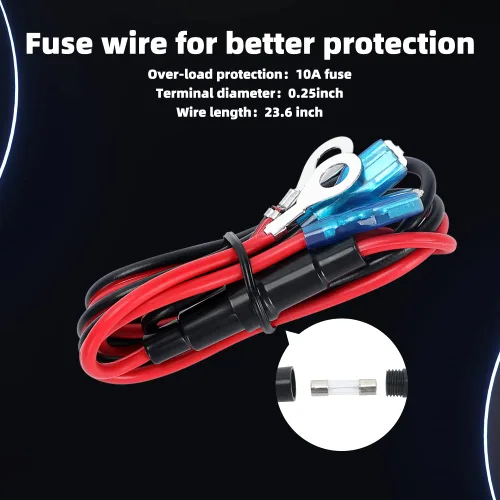 Miniatura 5 de CNAODUN Interruptor basculante USB con cargador USB C y cubierta impermeable, Dual PD y QC3.0, voltímetro LED azul de 12V/24V para panel