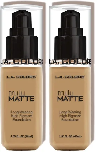 Miniatura 14 de L.A. Colors Base Mate Verdadera, Bronceado Profundo CLM361 (Paquete de 2)