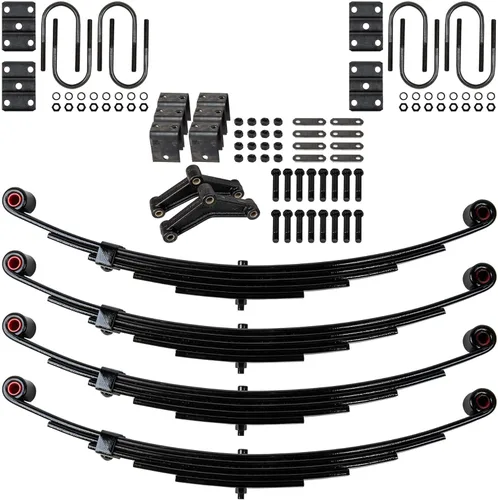 Miniatura 3 de The Trailer Parts Outlet - Kit de suspensión de resorte de doble ojal de 3 hojas para remolque y suspensión de eje único para tubo de 1 3/4" - ejes