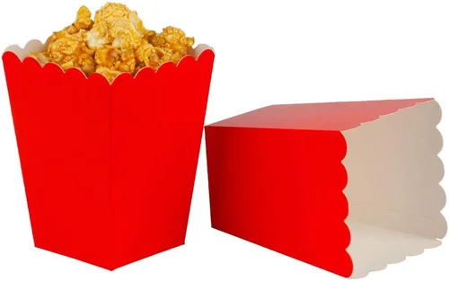 Miniatura 15 de We Moment Cajas de palomitas de maíz doradas para suministros de fiesta, paquete de 36 Marrón