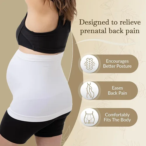 Miniatura 2 de Maternity Belly Band - 4-Way Stretch Post Partum Belly Band For Lumbar & Back Support - Pregnancy Gifts for Moms