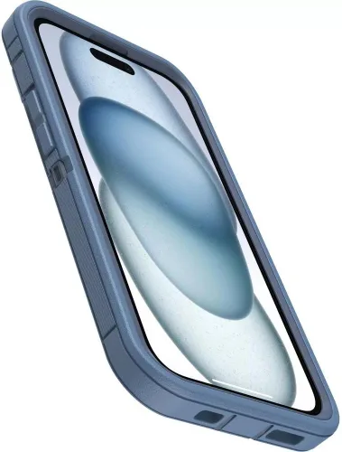 Miniatura 3 de OtterBox Funda para iPhone 14 y iPhone 13 (solamente) Defender Series - Jeans azul bebé (azul) - Sin pantalla - Resistente y duradera