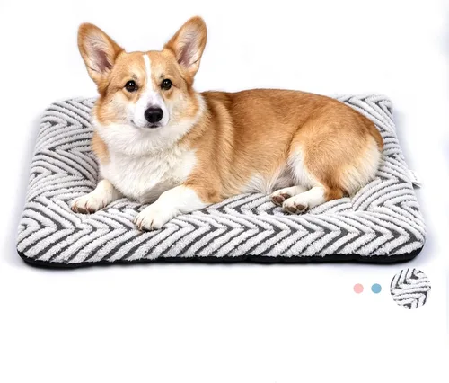 Miniatura 20 de Mora Pets Almohadilla para jaula para perros, alfombra para jaula de perrera para perros pequeños, lavable, bonita cama de estrella para mascotas