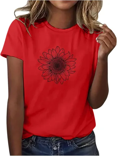 Miniatura 14 de Camiseta con estampado de animales para mujer, camiseta de libélula divertida, linda camiseta de manga corta, blusa de primavera 2023, camisas