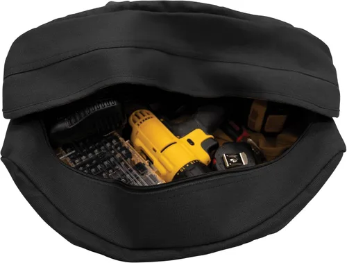 Miniatura 4 de Rothco Bolsa de herramientas estilo tanque de lienzo - Portaequipaje multiuso resistente para mecánicos, plomeros, electricistas, atletas, negro
