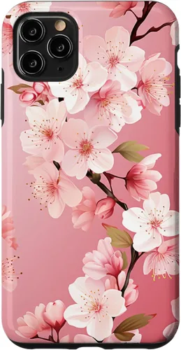 Miniatura 13 de Funda para iPhone 15 Pro Max Japón Pink Flower Sakura Florist Anime Cherry Blossom