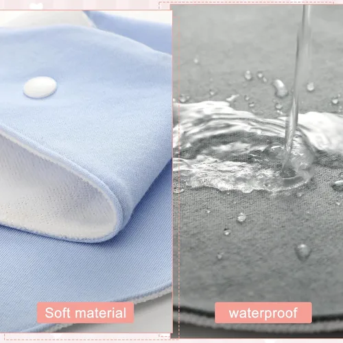Miniatura 4 de Janmercy Paquete de 5 baberos tipo bandana para adultos, suaves, grandes, absorbentes, impermeables, para niños de 4 años en adelante, adolescentes