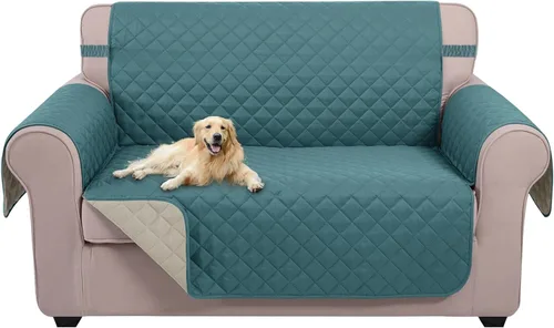 Miniatura 31 de U-NICE HOME Funda de sofá reversible para perros con correas elásticas, resistente al agua, protector de muebles para mascotas, funda de sofá
