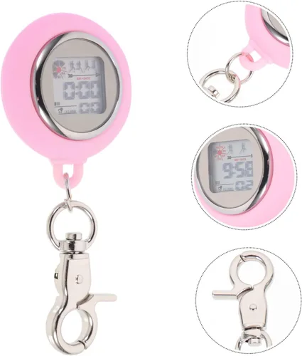 Miniatura 9 de Mikikit 2 unids cronómetro de bolsillo broche de entrenamiento luminoso partido árbitro mini cubierta temporizador temporizador digital deportes