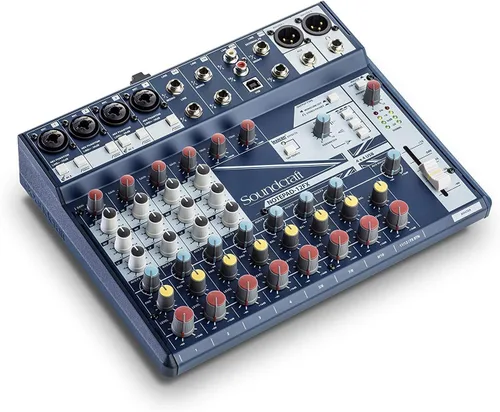Miniatura 8 de Soundcraft Notepad-5 Consola mezcladora analógica de formato pequeño con E/S USB, mezclador de 5 canales