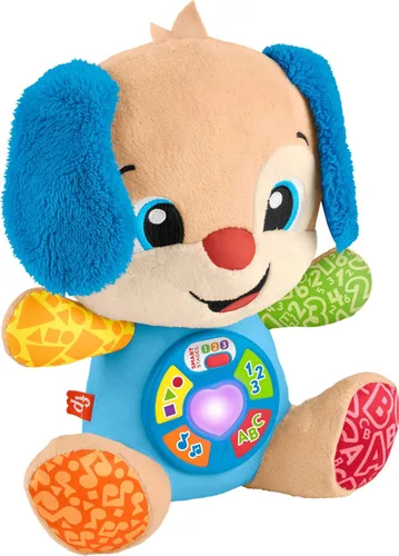 Fisher-Price Juguetes para bebés Laugh & Learn Smart Stages Cachorro musical de peluche con luces y canciones educativas para bebés de 6+ meses