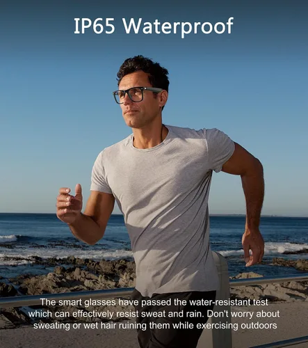 Miniatura 7 de Lentes inteligentes AI para hombres y mujeres con chat GPT, gafas de traducción Bluetooth con 165 idiomas, reproducción de música y llamadas manos