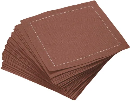 Miniatura 10 de Servilletas de cóctel de algodón blanco, 100% algodón, paquete de 50 unidades, 4.5 x 4.5 pulgadas, calidad de hotel, suaves y absorbentes, ideales