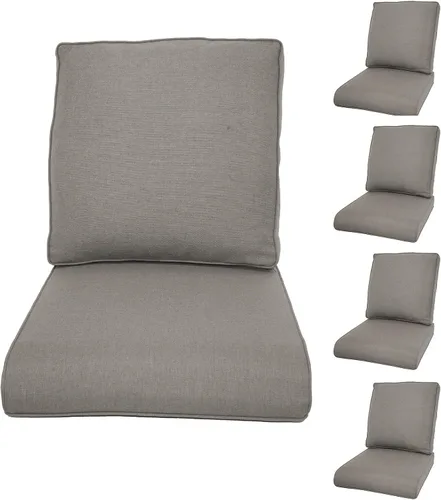 Miniatura 93 de Rilyson Cojines de patio para muebles de exterior, 22 x 24 pulgadas, respaldo alto y asiento profundo, cojín de exterior para sillas de patio, sofá