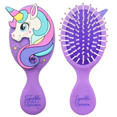 Miniatura 11 de Cepillo de pelo de masaje desenredante para niños pequeños con cojín de aire para cabello fino de niños - rosa 2. Rosa