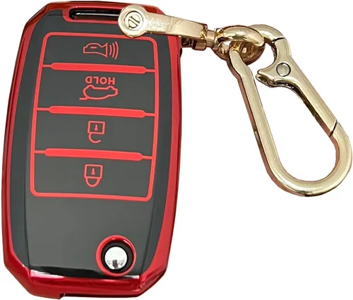 Funda para llavero Kia, protector de TPU para llavero de Kia, protector de carcasa de TPU con control remoto sin llave, soporte inteligente para
