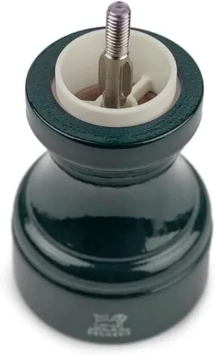 Miniatura 3 de Peugeot Bistro Molinillo de sal, molinillo manual ajustable de 4 pulgadas, acero inoxidable y diseño de madera de haya, sostenible y elegante