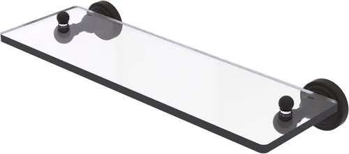 Allied Brass WP-1/16 Waverly Place Collection - Estante de cristal con bordes biselados de 16 pulgadas, bronce aceitado Oil Rubbed Bronze
