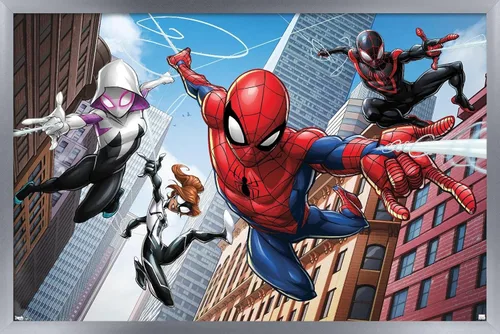 Miniatura 13 de Trends International Marvel Comics - Póster de pared de Spider-Man - Web Heroes, 22.375 x 34 pulgadas, versión sin marco