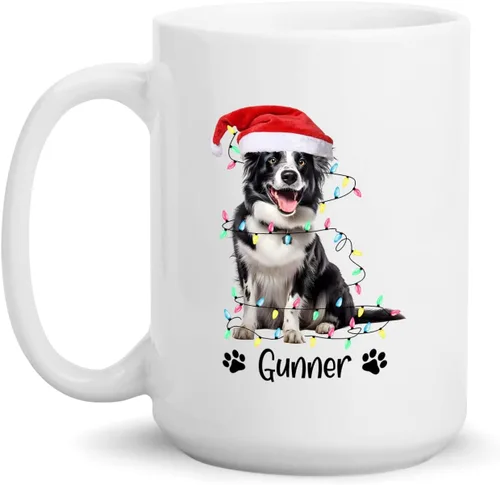 Miniatura 17 de Taza personalizada de Alaskan Malamute – Taza de café personalizada con nombre para los amantes de los perros – Regalo de cerámica de Navidad