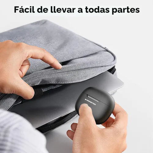 Miniatura 6 de Auriculares inalámbricos Monster N-Lite 208 Bluetooth 5.4 con micrófono integrado, control táctil, auriculares Bluetooth con 30 horas