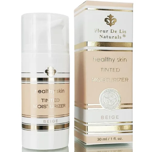All Natural Tinted Moisturizer – Base líquida sin perfume, maquillaje orgánico sin fragancia, ligero, corrección de color, minimización de poros,