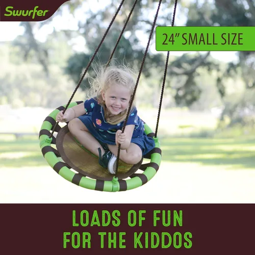 Miniatura 2 de Swurfer Saucer Tree Swing for Kids - Swing Sets for Backyard, Kids Outdoor Play Equipment, 500lbs Weight Capacity, Durable, Heavy Duty Metal Frame